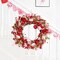 18.8-Inch Valentine’s Day Wreath – Red & Pink Tulip Floral Wreath with Berry Accents for Front Door, Wedding, Anniversary, and Party Décor